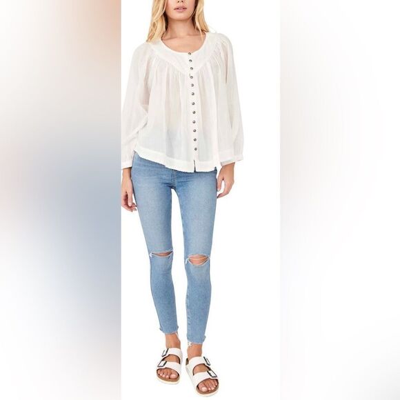 NWT Free People High Waist Raw Ankle Denim Sz 24 - Picture 11 of 16